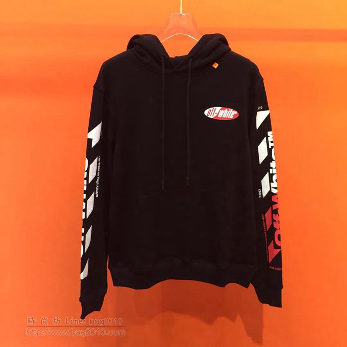 OffWhite男裝 19-20FW新款 最高品質 off連帽衛衣 off黑色套頭男衛衣 男士秋季新款單品  tzy2233